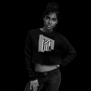 COLUMNS CROP SWEATSHIRT
